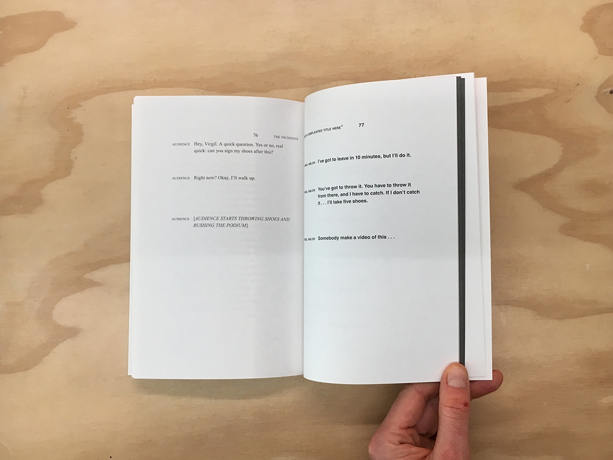 Insert Complicated Title Here (Sternberg Press / The Incidents): Abloh,  Virgil: 9783956793813: : Books