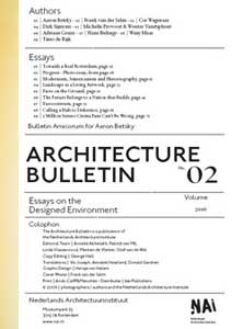 Architecture bulletin designed environment essay
