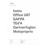GRAM 02. homu, office U67, GAFPA, Ted'A, Gartnerfuglen, Motoproprio | Editions QNDMC
