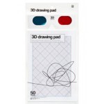 3D drawing pad (incl. 3D-specs)