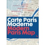 Modern Paris Map - Carte Paris Moderne | Robin Wilson | 9781912018857 | Blue Crow Media