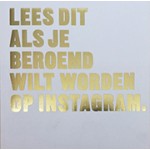 LEES DIT ALS JE BEROEMD WILT WORDEN OP INSTAGRAM | THOTH | 9789068687347 