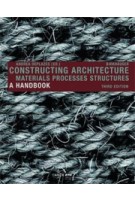 Constructing Architecture. A Handbook. Materials, Processes, Structures - 3rd edition | Andrea Deplazes | 9783038214519