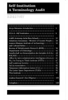 Self-Institution. A Terminology Audit | The Office for Joint Administrative Intelligence (O.J.A.I.) | 9789083449869 | Set Margins'