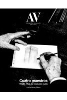 AV Monographs 278. Four Masters. Wright, Mies, Le Corbusier, Aalto | 9791399032666 | Arquitectura Viva