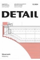 DETAIL 2024 12. Masonry - Mauerwerk