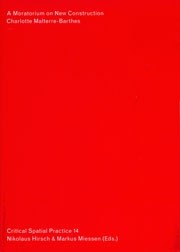 A Moratorium on New Construction