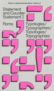 Statement and Counter Statement 2. Typologies/ Typographies/ Topologies/ Topographies