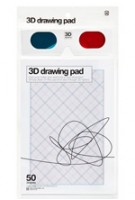3D drawing pad (incl. 3D-specs)