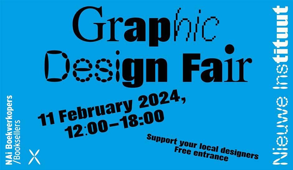 Bezoek de Graphic Design Fair op 11 februari 2024 in het Nieuwe Instituut